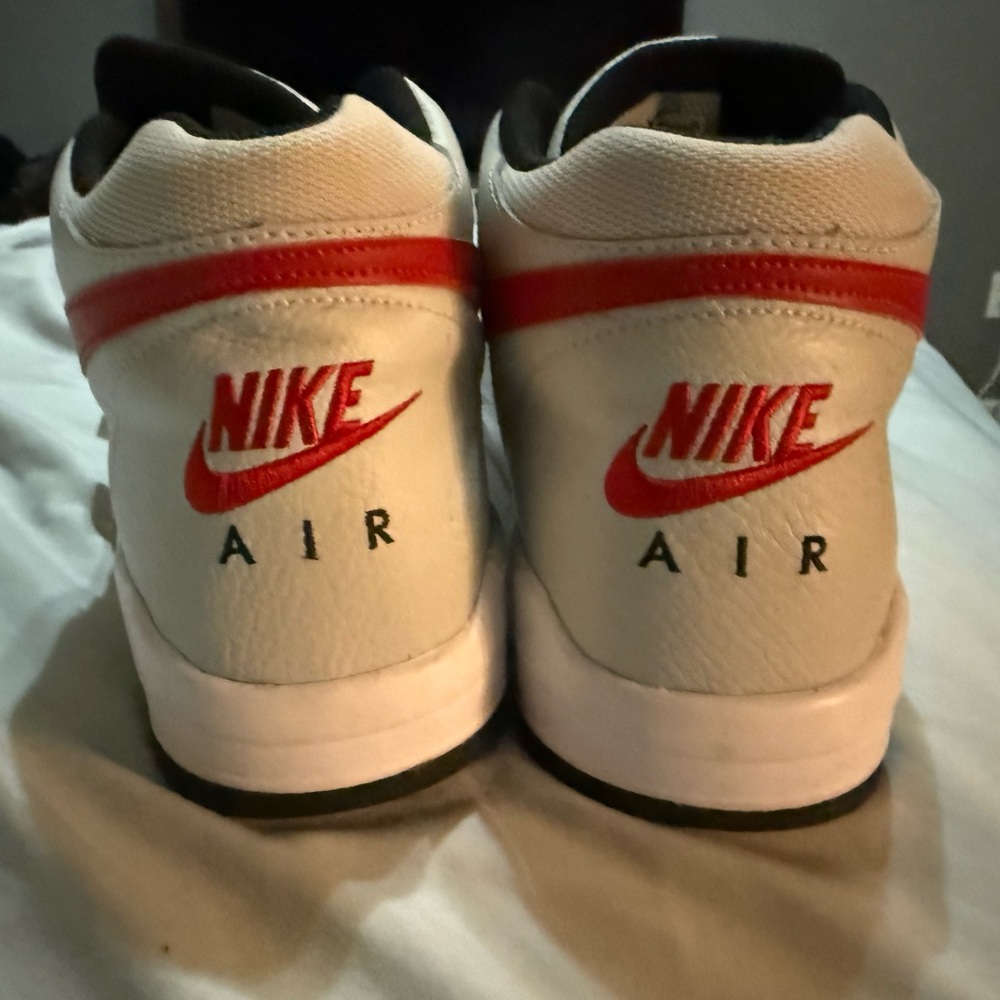 Nike Air Flight White And Black Sneakers-Used - image 3